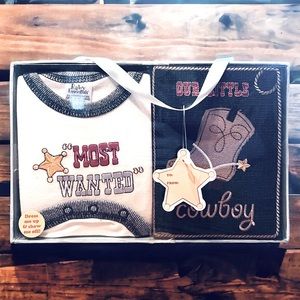 New 0-6 Months Western Style Cowboy Baby One Piece Outfit